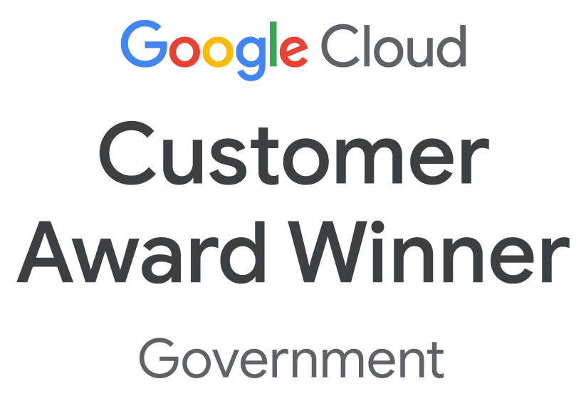 Google Cloud Customer Award Winner - Government